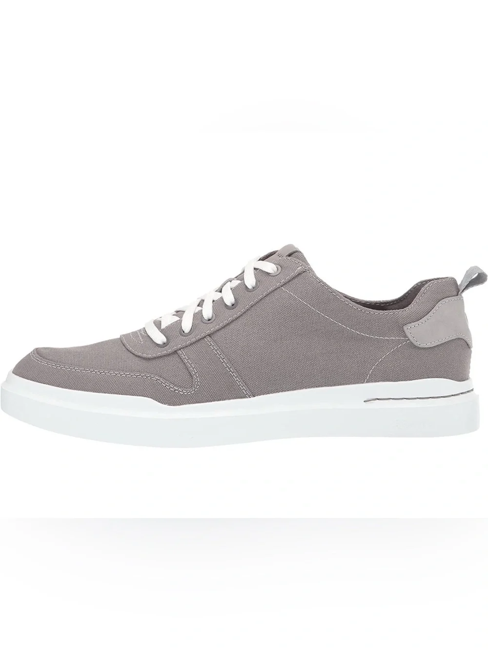Cole Haan Men’s Gray Canvas Low-Top Sneakers with White Sole - Picture 5 of 16